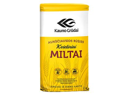 Kvietiniai miltai KAUNO GRŪDAI*, a. r., 550 C, 2 kg