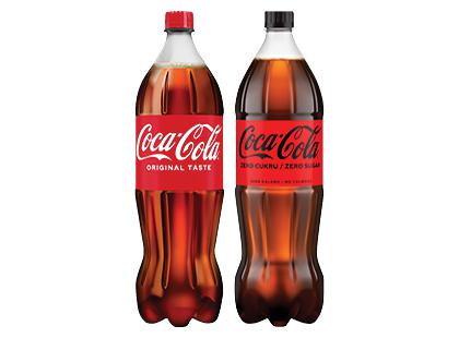 Gazuotas gėrimas COCA COLA; COCA COLA ZERO*, 2 rūšių, 1,5 l