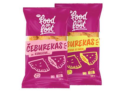 Čeburekas MANTINGA su kiaulienos; vištienos ir sūrio įdaru*, 3 rūšių, 2 vnt. × 130 g