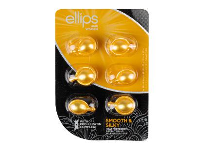 Plaukų kapsulės ELLIPS SMOOTH & SILKY*, 1 pak. (6 vnt.)