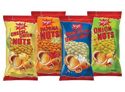 Žemės riešutai traškioje luobelėje JĖGA*, 8 rūšių, 2 pak. × 200 g