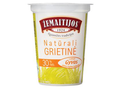 Natūrali ŽEMAITIJOS grietinė*, 30 % rieb., 400 g