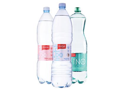 Natūralus mineralinis vanduo RASA*, 3 rūšių, 1,5 l
