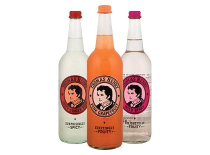Gazuotas gaivusis gėrimas THOMAS HENRY*, 3 rūšių, 750 ml