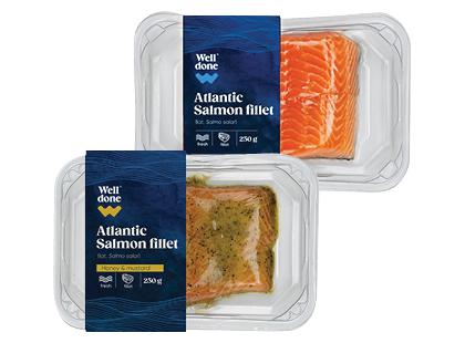 Šviežia atlantinių lašišų filė WELL DONE*, 2 rūšių, 250 g