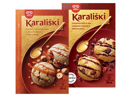 Valgomieji KARALIŠKI ledai*, 2 rūšių, 420–430 g