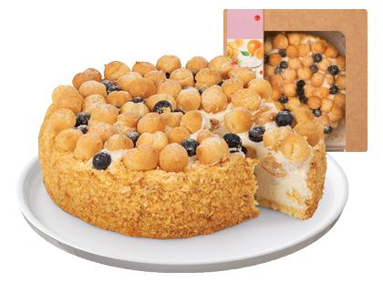 PROFITROLIŲ tortas su grietinėlės kremu*, 1 kg