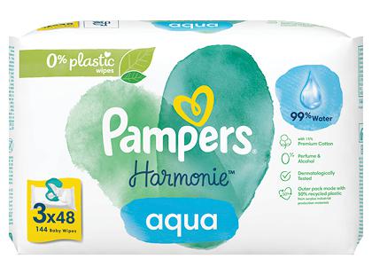 Kūdikių servetėlės PAMPERS HARMONIE*, 1 pak. (144 vnt.)