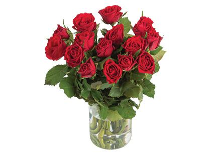 Prekė: Rožių puokštė*, 30 cm, 1 puokštė – 15 vnt.