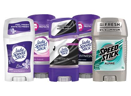 Dezodorantams LADY SPEED STICK ir SPEED STICK*