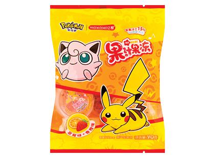 Braškių ir apelsinų skonio želė POKEMON*, 90 g