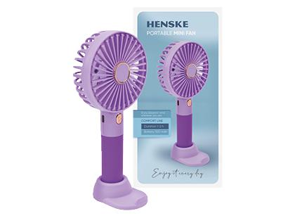Rankinis nešiojamasis ventiliatorius HENSKE*, 500 mAh, 1 vnt.
