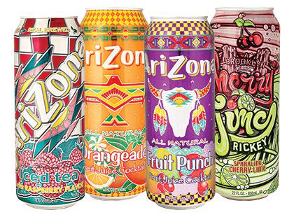 Gaivusis gėrimas ARIZONA*, 4 rūšių, 650 ml