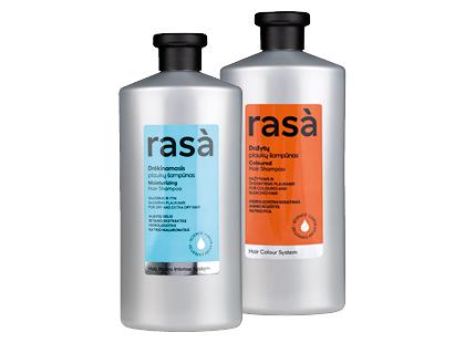 Plaukų šampūnas RASA*, 2 rūšių, 500 ml