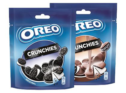 Maži sausainiai CRUNCHIES OREO*, 2 rūšių, 110 g
