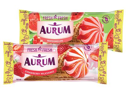 Valgomieji ledai ragelyje AURUM*, 2 rūšių, 98 g