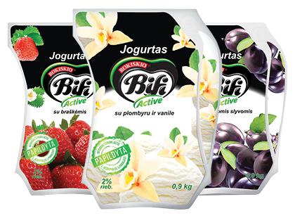 Geriamasis jogurtas BIFI ACTIVE*, 3 rūšių, 2 % rieb., 900 g