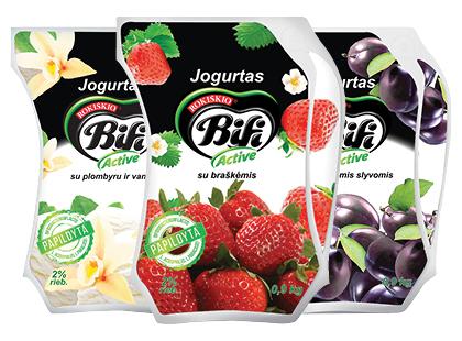 Geriamasis jogurtas BIFI ACTIVE*, 3 rūšių, 2 % rieb., 900 g