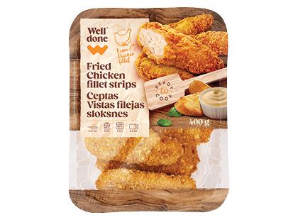 Keptos vištienos filė juostelės WELL DONE*, 400 g