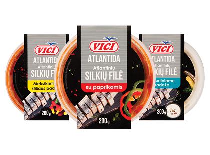 Silkių filė gabaliukai VIČI ATLANTIDA*, 3 rūšių, 200 g