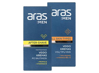 Veido kremas vyrams ARAS*, 2 rūšių, 50 ml