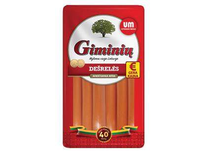 UTENOS MĖSOS virtos GIMINIŲ dešrelės*, a. r., 860 g