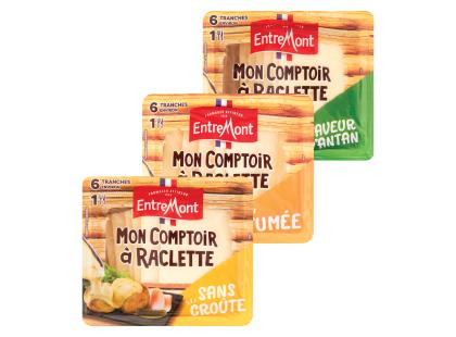 Sūris RACLETTE ENTREMONT*, 3 rūšių, 48–50 % rieb. s. m., 140 g