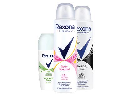 Antiperspirantas REXONA*, 3 rūšių, 50–150 ml