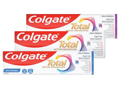 Dantų pasta COLGATE TOTAL*, 3 rūšių, 75 ml