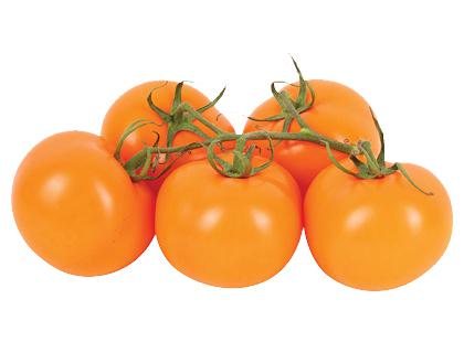Oranžiniai pomidorai su šakelėmis*, sveriami, 1 kg