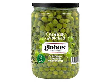 Konservuoti žalieji žirneliai GLOBUS, 660 g