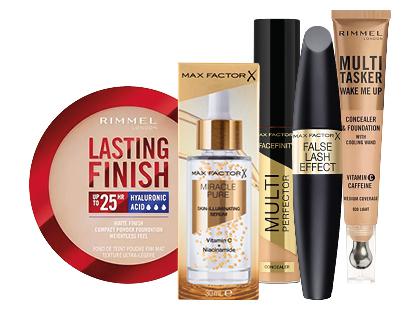 Dekoratyvinei kosmetikai MAX FACTOR ir RIMMEL*