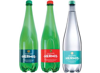 Prekė: Natūralus mineralinis vanduo HERMIS, 3 rūšių, 1 l