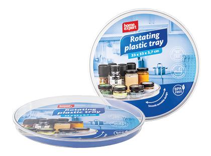 Sukamasis plastikinis padėklas HOME EXPERT*, 33 × 33 × 3,7 cm, 1 vnt.