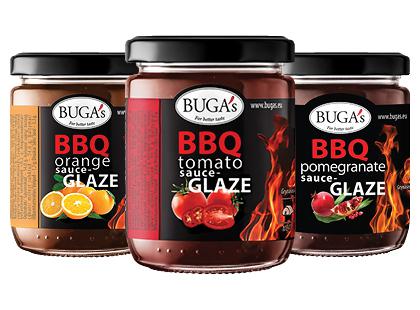 Barbekiu padažas BUGA’S*, 3 rūšių, 190 g