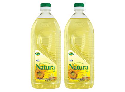 Saulėgrąžų aliejus NATURA*, 2 but. × 1 l