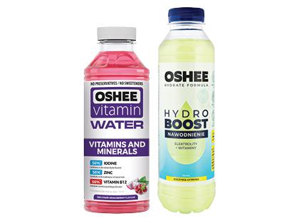 Negazuotas izotoninis gėrimas OSHEE*, 2 rūšių, 555 ml