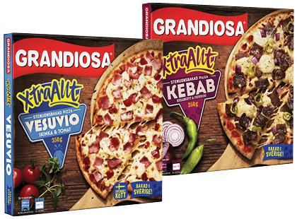 Prekė: Šaldyta pica GRANDIOSA, 2 rūšių, 350 g