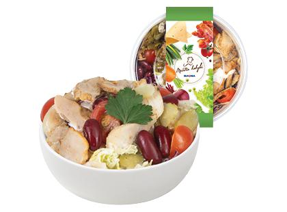 Salotos su kebabų vištiena*, fasuotas, 300 g