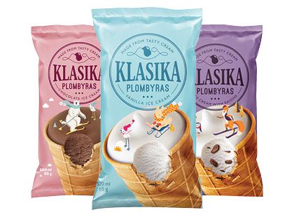 Plombyras puodelyje KLASIKA*, 3 rūšių, 65–75 g