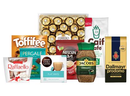 Prekė: Perkant 2 ar daugiau kavos, saldainių dėžučių ir šokolado plytelių, taikoma 30 % nuolaida