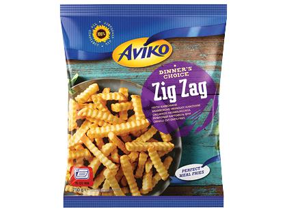 Šaldytos banguotos bulvių lazdelės AVIKO ZIG ZAG*, 750 g