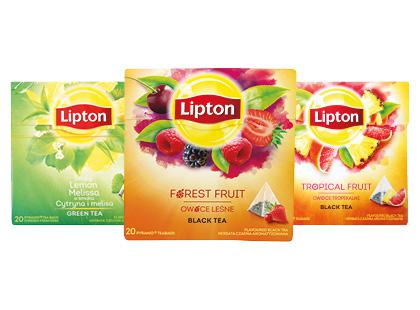 Aromatizuota arbata LIPTON*, 3 rūšių, 1 dėž. (20 vnt.)
