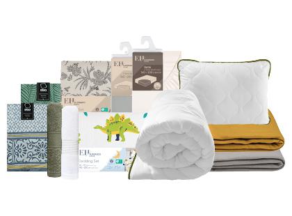 Perkant 2 ar daugiau patalynės, antklod., pagalvių, rankšl. ir pledų, taikoma 40 % nuolaida*