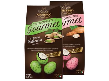 Juodojo šokolado kiaušiniai CRISPO*, 2 rūšių, 150 g