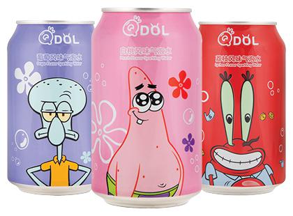 Gazuotas gaivusis gėrimas QDOL*, 3 rūšių, 330 ml