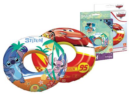 Pripučiamas plaukimo ratas STITCH; DISNEY CARS*, 2 rūšių, ø 61 cm, 1 vnt.