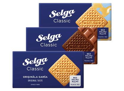 Sausainiai SELGA*, 3 rūšių, 180 g