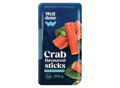 Atšaldytos krabų skonio lazdelės WELL DONE*, 300 g