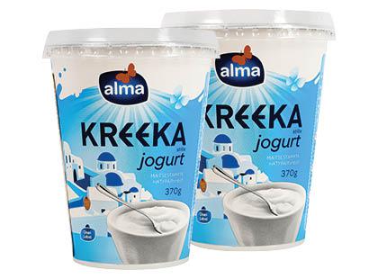 Valgomasis graikiškas jogurtas ALMA, 4 % rieb., 2 ind. × 370 g